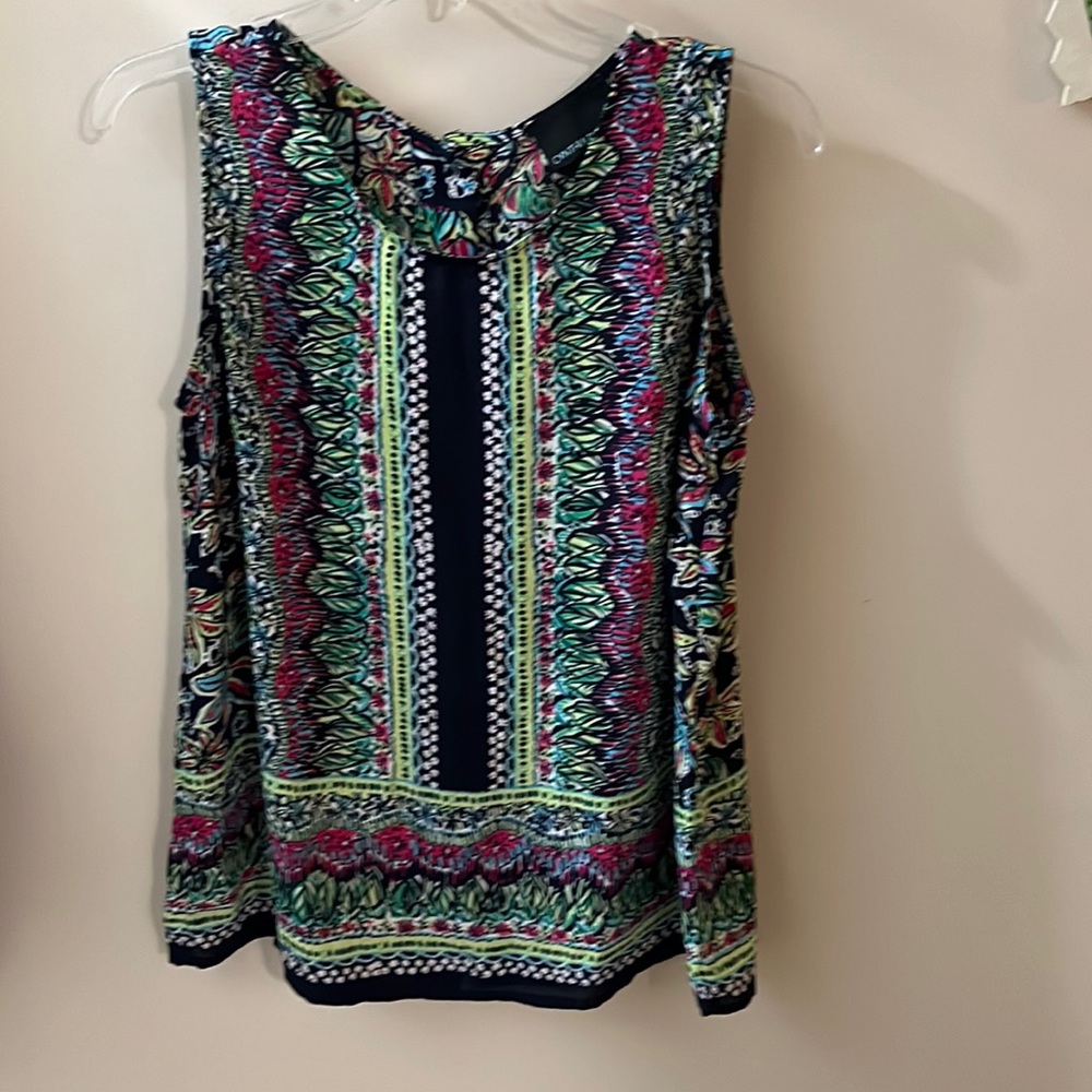 Cynthia Rowley top multicolor floral size M